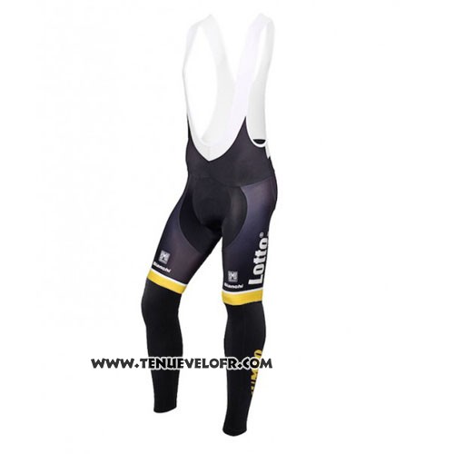 2015 Maillot Ciclismo Lotto NL Jumbo Jaune et Noir Manches Longues et Cuissard